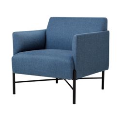 Avalon 1-Seater Lounge Vico Ocean Blue Upholstery