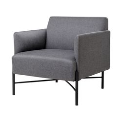 Avalon 1-Seater Lounge Vico Ashstone Grey Upholstery