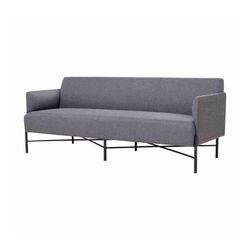 Avalon 3-Seater Lounge Vico Ashstone Grey Upholstery
