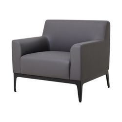 Avalon 1-Seater Lounge Charcoal PU