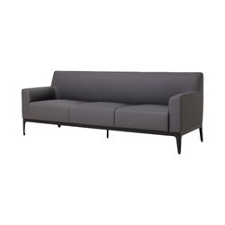 Avalon 3-Seater Lounge Charcoal PU