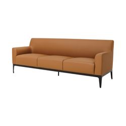 Avalon 3-Seater Lounge Tan PU