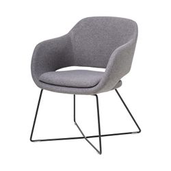 Elaro Meeting Chair Black Frame Onyx Fabric