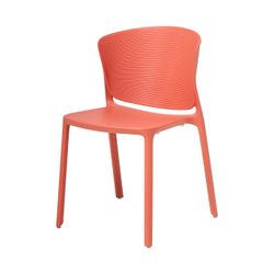 Ripple Breakout Chair Stackable Coral Red