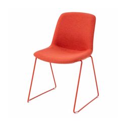 Vista Glide Chair Rust Sled Base Rust Fabric