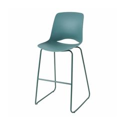 Vista Rise Barstool Moss Sled Base Moss Shell
