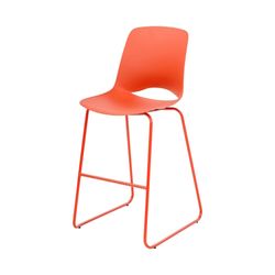 Vista Rise Barstool Rust Sled Base Rust Shell