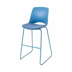 Vista Rise Barstool Sky Sled Base Sky Shell & Niagara Seat Pad