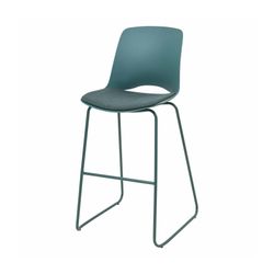 Vista Rise Barstool Moss Sled Base Moss Shell & Kellygreen Seat Pad