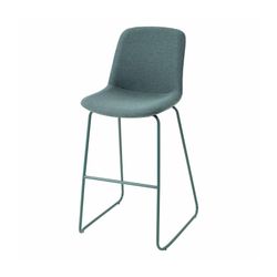 Vista Rise Barstool Moss Sled Base Kellygreen Fabric