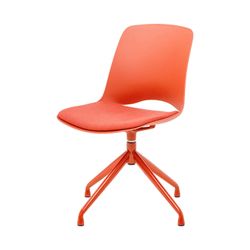Vista Pivot Chair Rust Base & Shell Rust Seat Pad