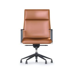 Mirage Executive Chair Medium Back Tan PU