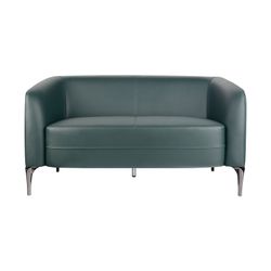 Liso Lounge Chair Two Seater Forest Green PU