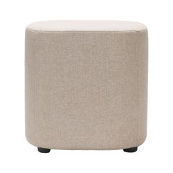 Kali Square Ottoman Stone Fabric