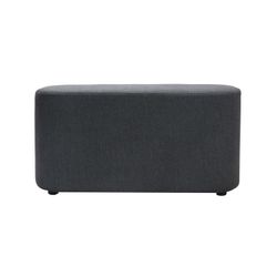 Kali Rectangle Ottoman Charcoal Fabric