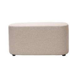 Kali Rectangle Ottoman Stone Fabric