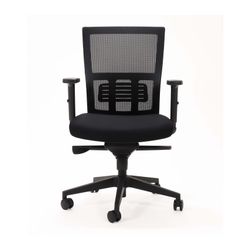Cascade Mesh Office Chair Black with Arms