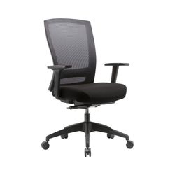 Buro Mentor Chair Nylon Base Mesh Back With Arms Black