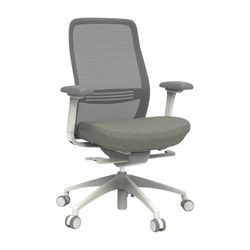 Konfurb Luna Chair Mesh Back with 4D Arms White