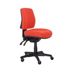 Buro Roma Chair 3 Lever Mid Back with Seat Slide Red