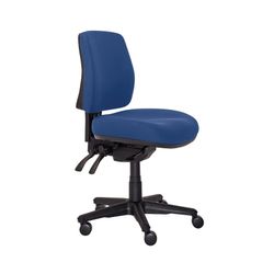 Buro Roma Chair 3 Lever Mid Back with Seat Slide Dark Blue