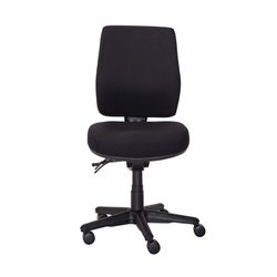 Buro Roma Chair 3 Lever High Back with Seat Slide Black