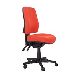 Buro Roma Chair 3 Lever High Back with Seat Slide Red