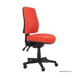 Buro Roma Chair 3 Lever High Back with Arms & Seat Slide Red