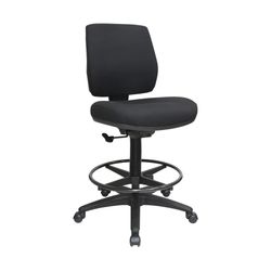 Buro Roma Chair Mid Back Drafting Black