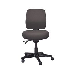 Buro Roma Chair 3 Lever MB SafeTex with Seat Slide Charcoal