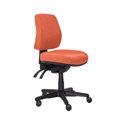Buro Roma Chair 3 Lever MB SafeTex with Seat Slide Rust