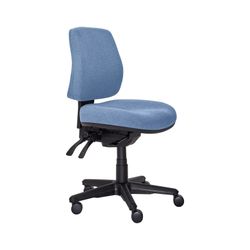 Buro Roma Chair 3 Lever MB SafeTex with Seat Slide Cobalt
