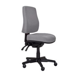 Buro Roma Chair 3 Lever HB SafeTex with Seat Slide Smoke
