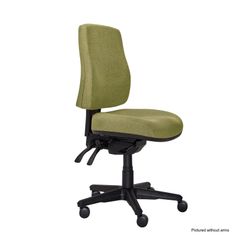 Buro Roma Chair 3 Lever HB SafeTex with Arms & Seat Slide Olive