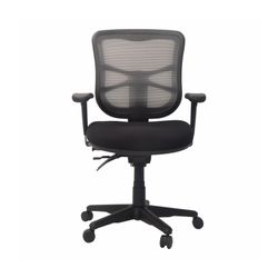 Buro Metro Chair Nylon Base Mesh Back with Arms & Seat Slide Black