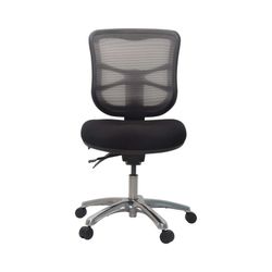 Buro Metro Chair Aluminium Base Mesh Back with Seat Slide Black