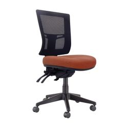 Buro Metro II 24/7 Chair Mesh Back SafeTex with Seat Slide Rust