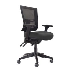 Buro Metro II 24/7 Chair Mesh Back SafeTex with Arms & Seat Slide Charcoal