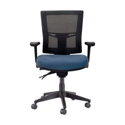 Buro Metro II 24/7 Chair Mesh Back SafeTex with Arms & Seat Slide Cobalt