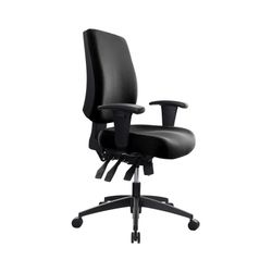 Buro Tidal Mid Back Chair with Arms Black