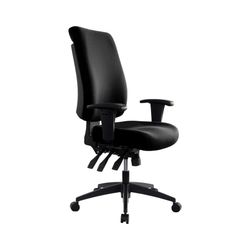 Buro Tidal High Back Chair with Arms Black