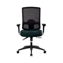 Buro Tidal Mesh Back Chair with Arms Black