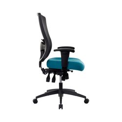 Buro Tidal Mesh Back Chair with Arms Teal