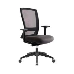 Buro Mentor Chair Mesh Back with Arms SafeTex Charcoal