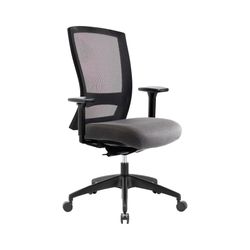 Buro Mentor Chair Mesh Back with Arms SafeTex Smoke