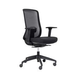 Buro Elan Chair Mesh Back With Arms Black