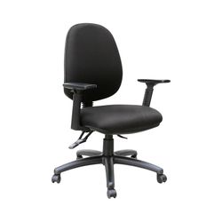 Mondo Java Chair 3 Lever High Back with Arms Black