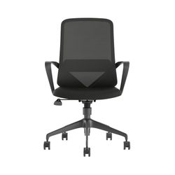 Mondo Mistral Mesh Back Chair With Arms Black