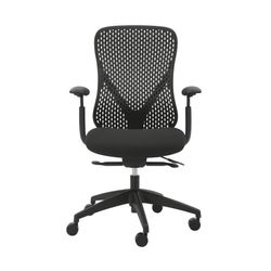 Buro Axon Chair Mesh Back with Arms Black