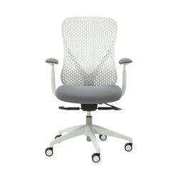Buro Axon Chair Mesh Back with Arms White